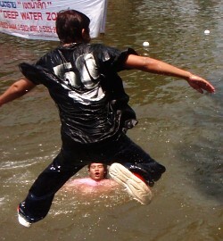 lifesaving open water rescue jump